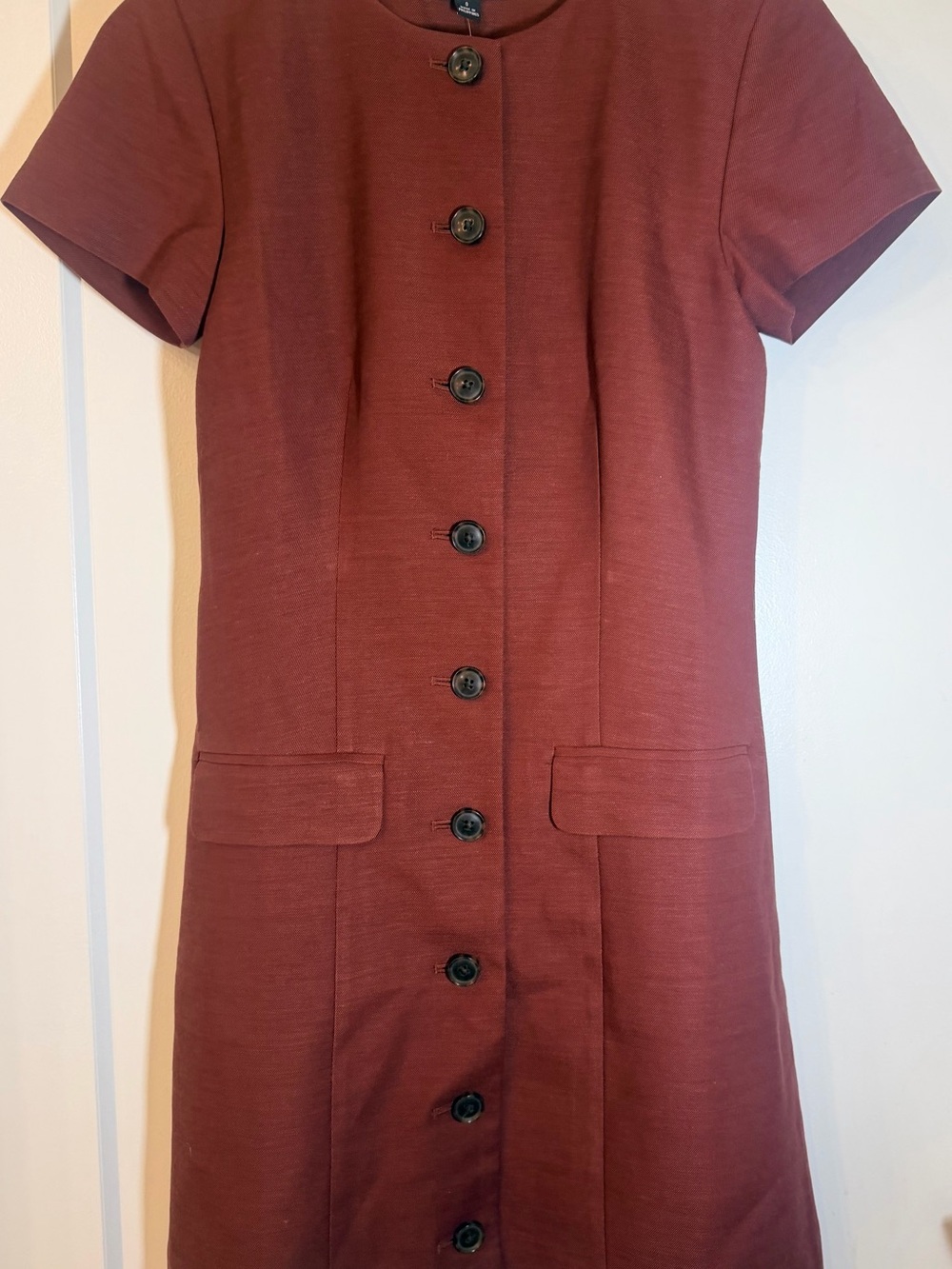 NWT J.Crew Parc Dress in Gramercy Linen Blend – Size 0 (Fresh Cacao)